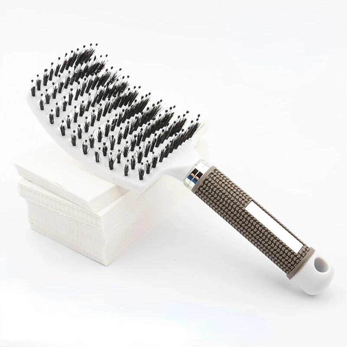 Hair Brush Scalp Massage Comb Hairbrush Boar Bristle Nylon Women Wet Curly Detangle Hair Brush Salon Hairdressing Styling Tool dylinoshop