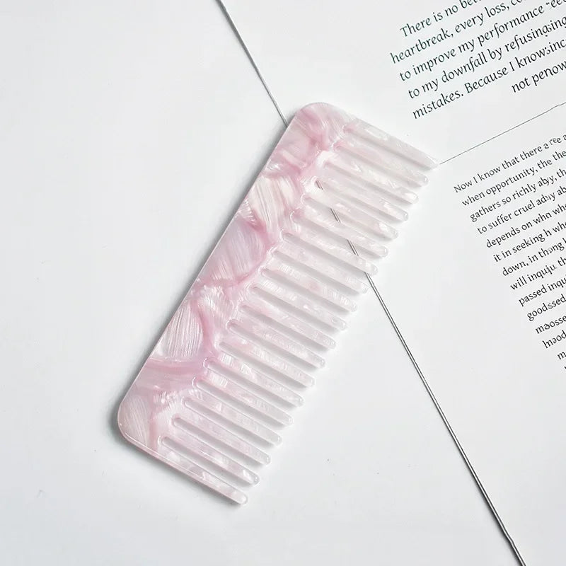 Wide Teeth Acetate Hair Combs Anti-static Massage Hair Brush Hairdressing Colorful Hairdress Salon Styling Traveling Accessories dylinoshop