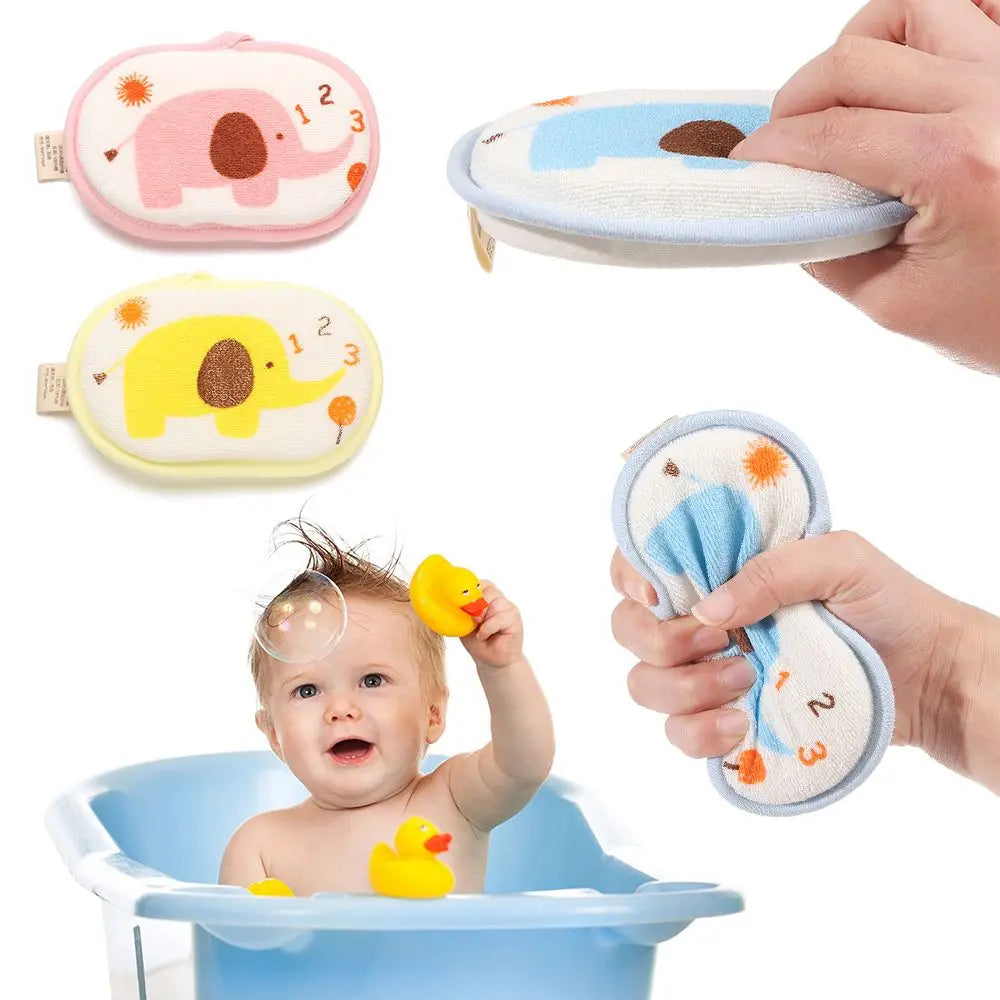 Accessories Bath Sponge Brush Bath Ball Bath Towels Bath Cotton Shower Brush Elephant Pattern Bath Sponge Infant Children Rub