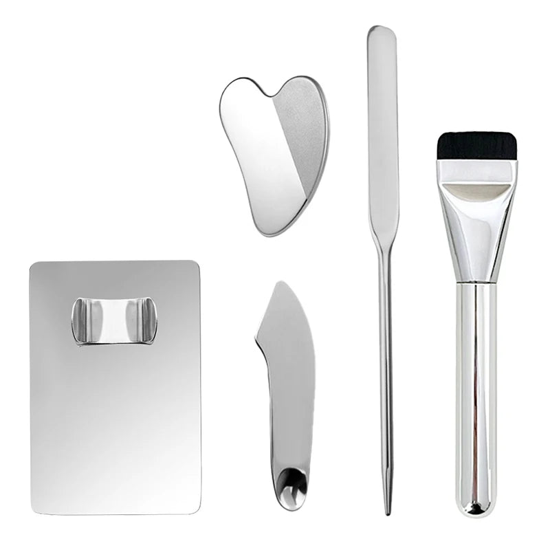 Makeup Brush Set with Stainless Steel Mixing Palette & Spatula dylinoshop