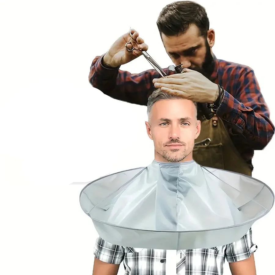 1pc DIY Hair Cutting Cloak Umbrella Design Cover, Suitable For Salon Barber Cutting Cloak Wrap, Foldable Waterproof And Portable dylinoshop