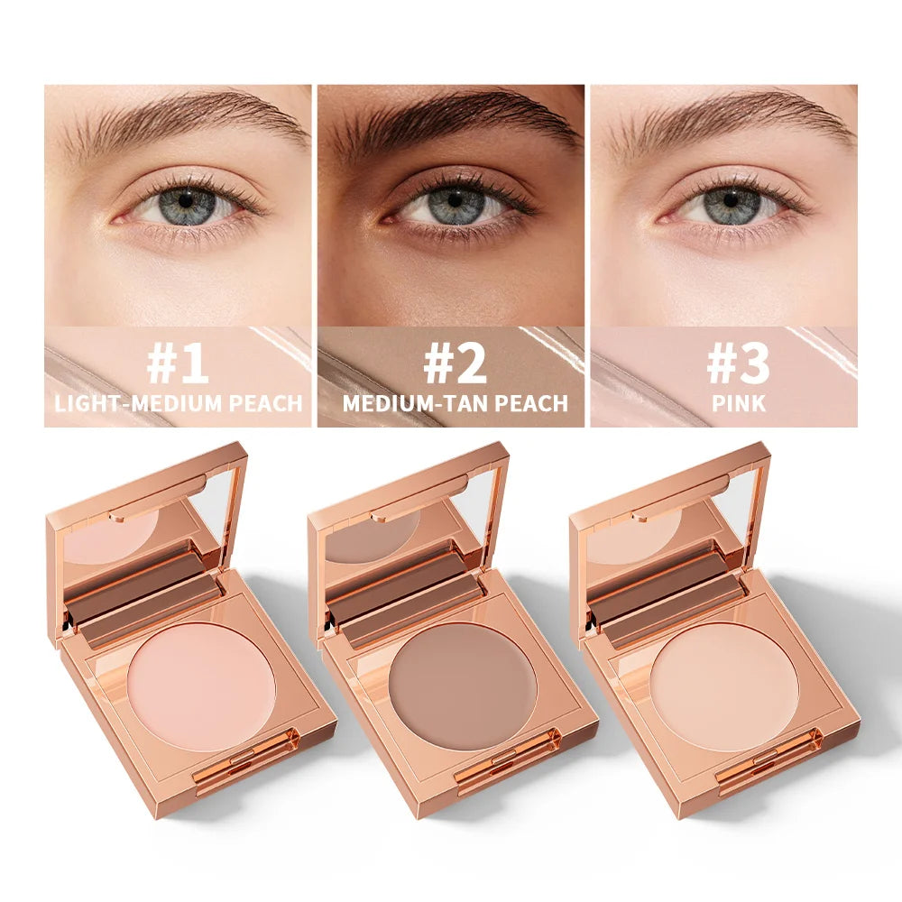 Full Coverage Color Corrector Concealer with Puff - Waterproof, Long-Lasting dylinoshop