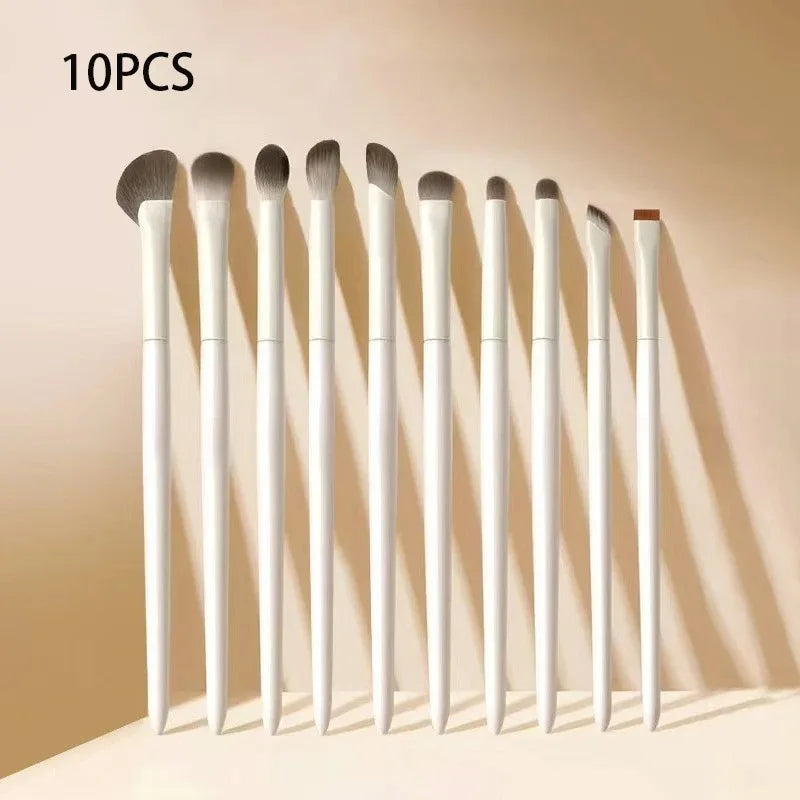 5/8/10-Piece Natural Eye Makeup Brush Set – Soft Eyeshadow & Eyeliner Brushes dylinoshop