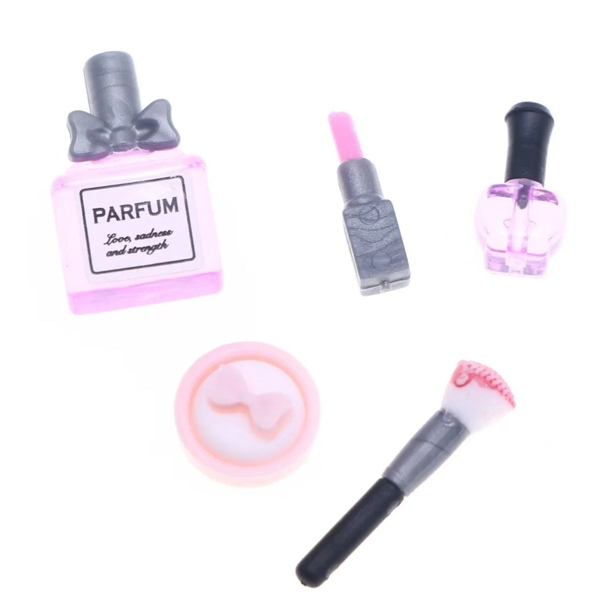 5-Piece Mini Dollhouse Makeup Accessory Set – 1/12 Scale dylinoshop