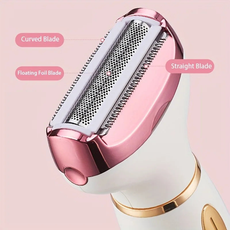 4-in-1 Rechargeable Electric Shaver for Women – Body Hair Removal