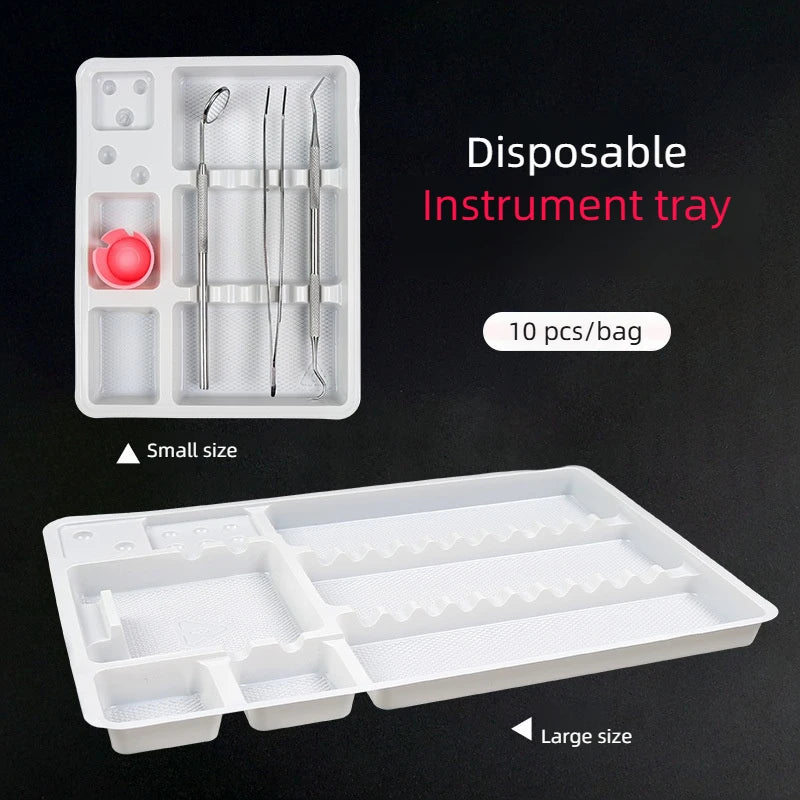 10pcs Tattoo Tray Disposable Plastic Plate For Permanent Makeup Accessories Eyebrow Lip Inks Cups Holder Tattoo Machine Table