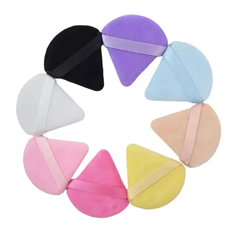 2/5/10/20Pcs Triangle Powder Puff Wet Dry Use For Loose Powder Liquid Cosmetic Soft Plush Powder Puff Makeup Foundation New In T