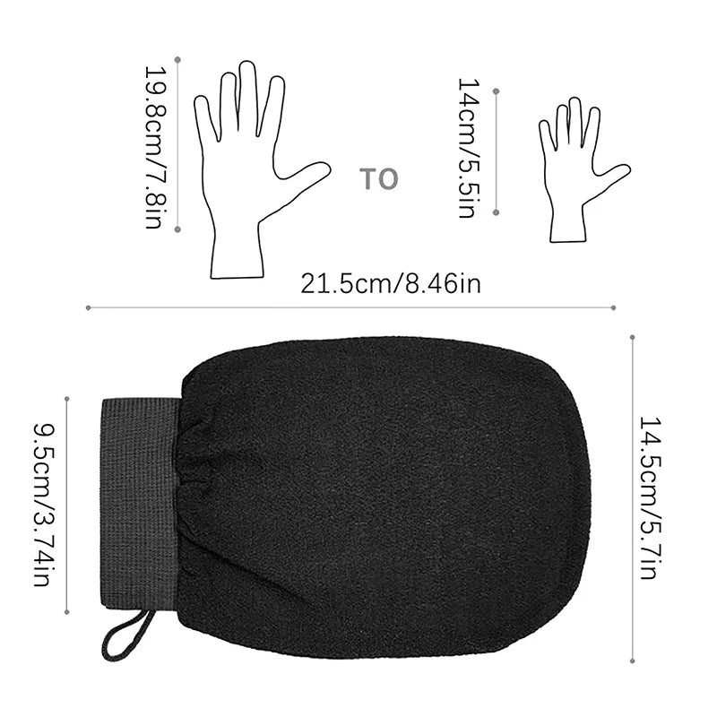 Hot Sale Moroccan Shower Exfoliating Glove Hammam Bath Body Cleaning Scrub Massage Mitt Kessa Peeling Towel Glove