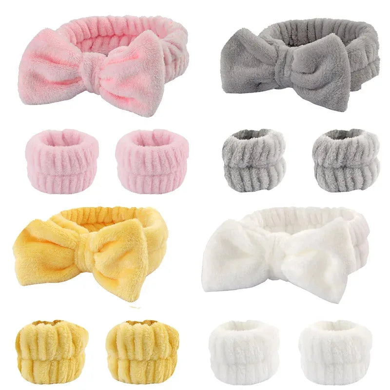 1/4PCS Reusable Wrist Washing Belt Soft Microfiber Towel Wristbands Washing Face Water Absorption Prevent Wetness Wrist Washband