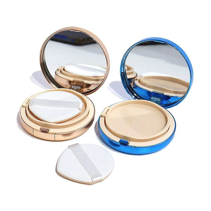 Portable Empty Air Cushion Puff Box With Powder Sponge Mirror Portable Cosmetic Makeup Case Container For BB Cream Foundation