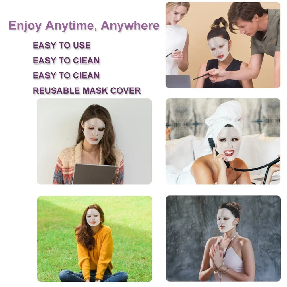 Silicone Facemask Holder Reusable Silicone Face Mask Holder for Sheet Masks Wet Locking Avoid Evaporation Skincare Beauty Tool 