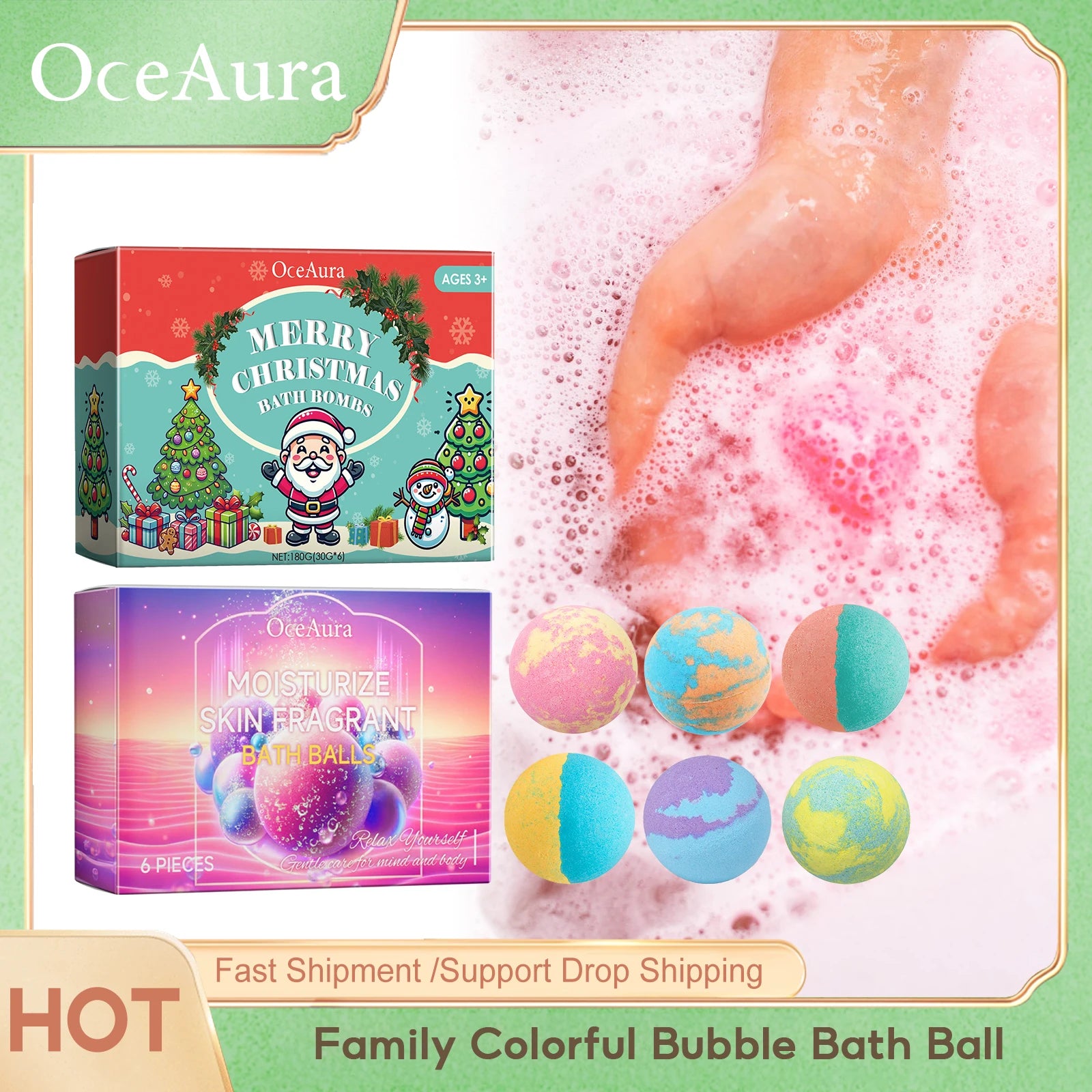 Lavender Bubble Bath Balls Long Lasting Fragrance Improve Exfoliating Foot Odor Cleanse Relax Stress Moisturizing Salt Bath Ball