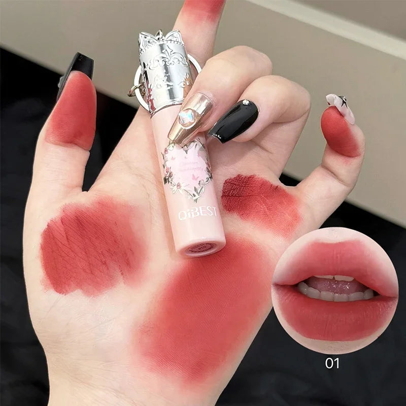 QIBEST Velvet Matte Mousse Lip Glaze, 4 Shades dylinoshop