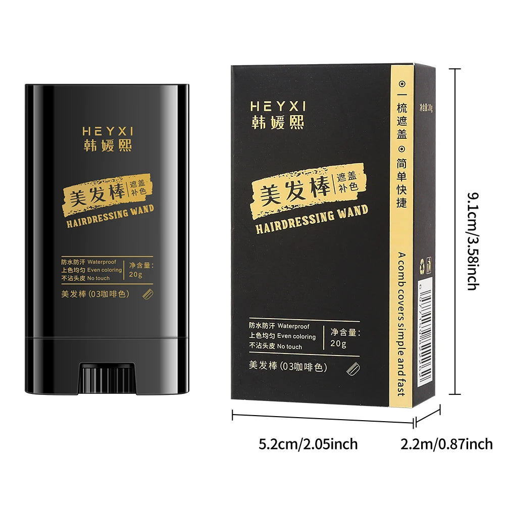 Waterproof Hair Dye Stick - Quickly Covers Gray, Natural Appearance, Long-Lasting Color Retention, Suitable for All Hair Types dylinoshop