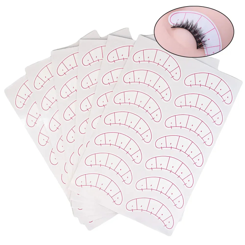 Wholesale  Paper Patches 3D Eyelash Under Eye Pads Lash Eyelash Extension Practice Eye Tips Sticker Wraps Makeup Tools eye pads