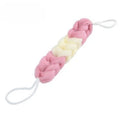 1pc Colour Block Bath Balls Mesh Foaming Sponge Bath Strips Adult Back Body Rubbing Towels Mud Rubbing Bath Towels Supplies