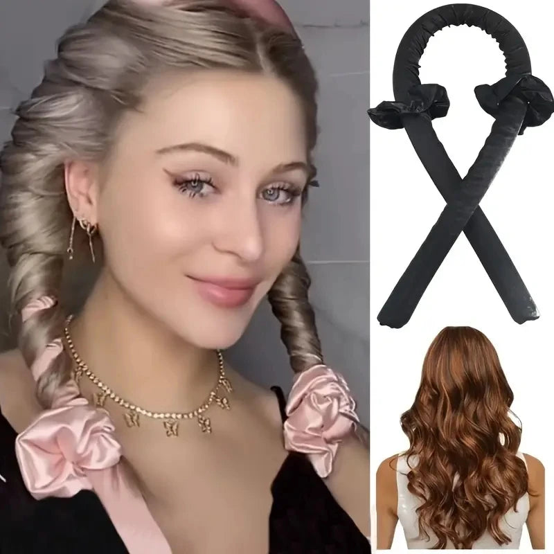 Hair Curling Rod Headband No Heat Hair Curlers Rollers Ribbon DIY For Hair Styling Tool Sleeping Soft Curl Bar Wave Formers dylinoshop