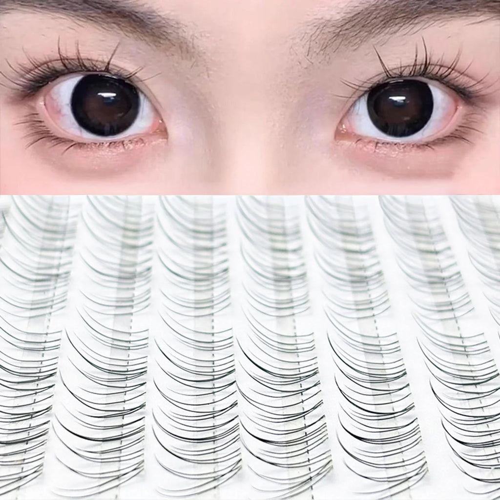 Light Style Foxes Fake Lashes Baby Wind False Eyelash Natural Curl 9-11mm Black Eyelash Extension For Daily Makeup Enlarge Eyes