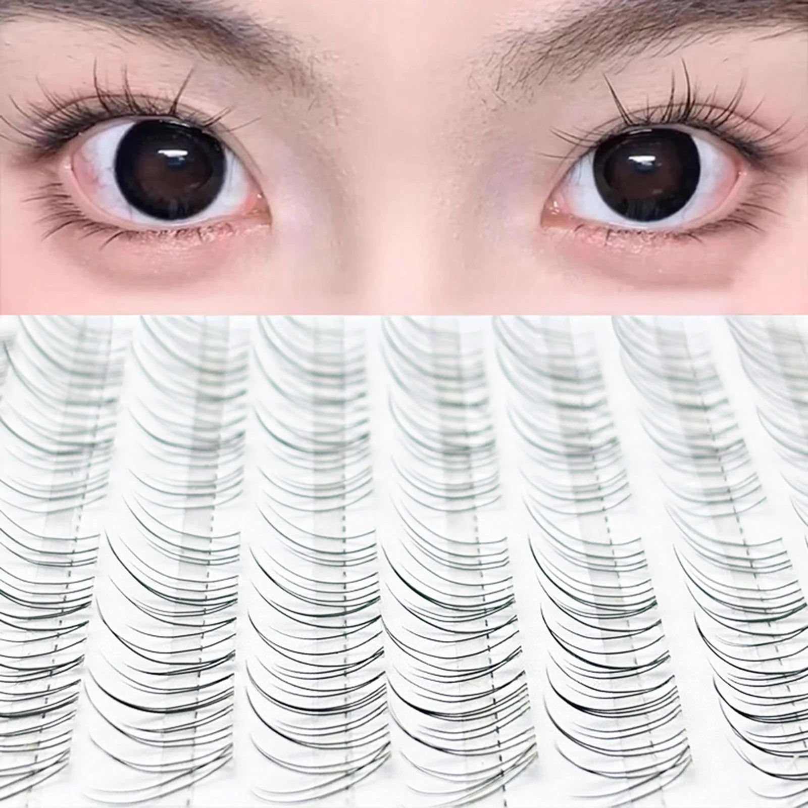 Light Style Foxes Fake Lashes Baby Wind False Eyelash Natural Curl 9-11mm Black Eyelash Extension For Daily Makeup Enlarge Eyes