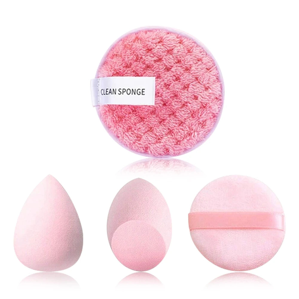 20/40Pcs Makeup Brushes and Sponges Set, Brown Makeup Puff, Beauty Egg, Headband, Wristband Remover Kit, Makeup Tool, Gift,
