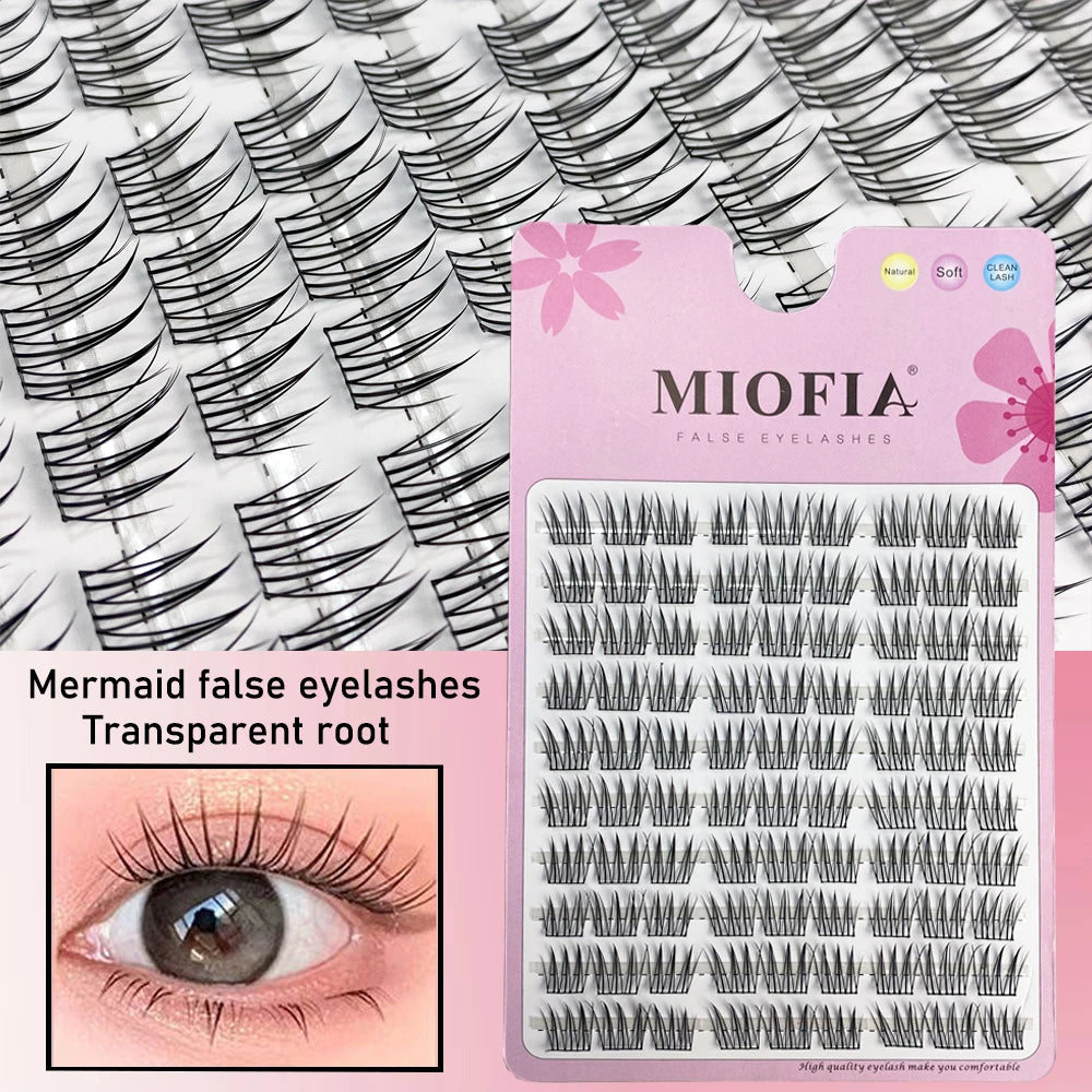 10 Rows 90 Bundles Mink False Eyelash Natural 3D Russian Idol Individual Comics Eyelash Extension Cluster Makeup Tool Wholesale