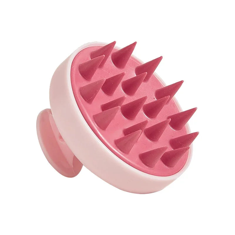 Silicone Shampoo Brush Head Scalp Massage Comb Clean The Scalp Thoroughly Body Massage Brush Bath Brush Salon Hairdressing Tool dylinoshop