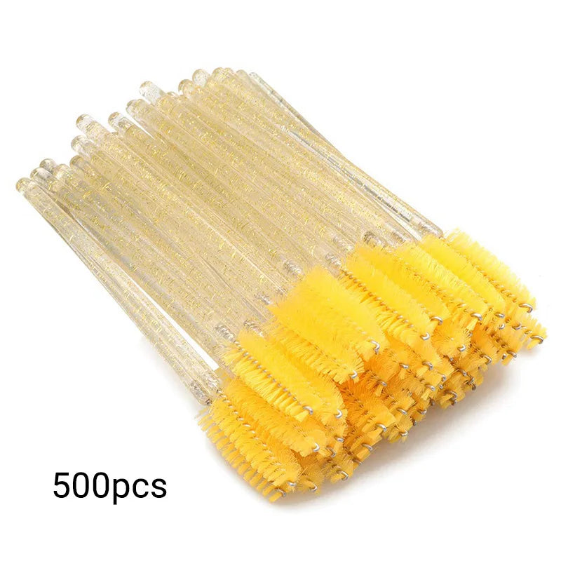 Disposable Eyelash Brush Wands – 500-Piece Salon Applicator Spoolies dylinoshop