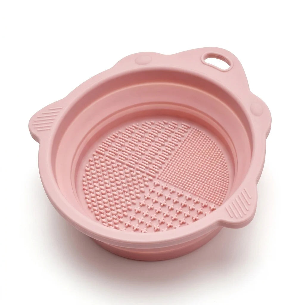 Makeup Brush Cleaner Bowl Set Gentle Clean No Hurt Bristles Wet Dry Powder Puff Cleaning Beauty Tools 