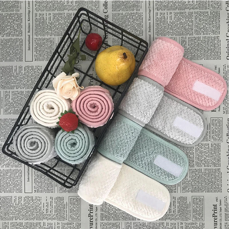 Adjustable Makeup Headband Soft Fleece Face Wash Towel Bath Spa Facial Hairband Skincare Beauty Head Wrap Accessory 