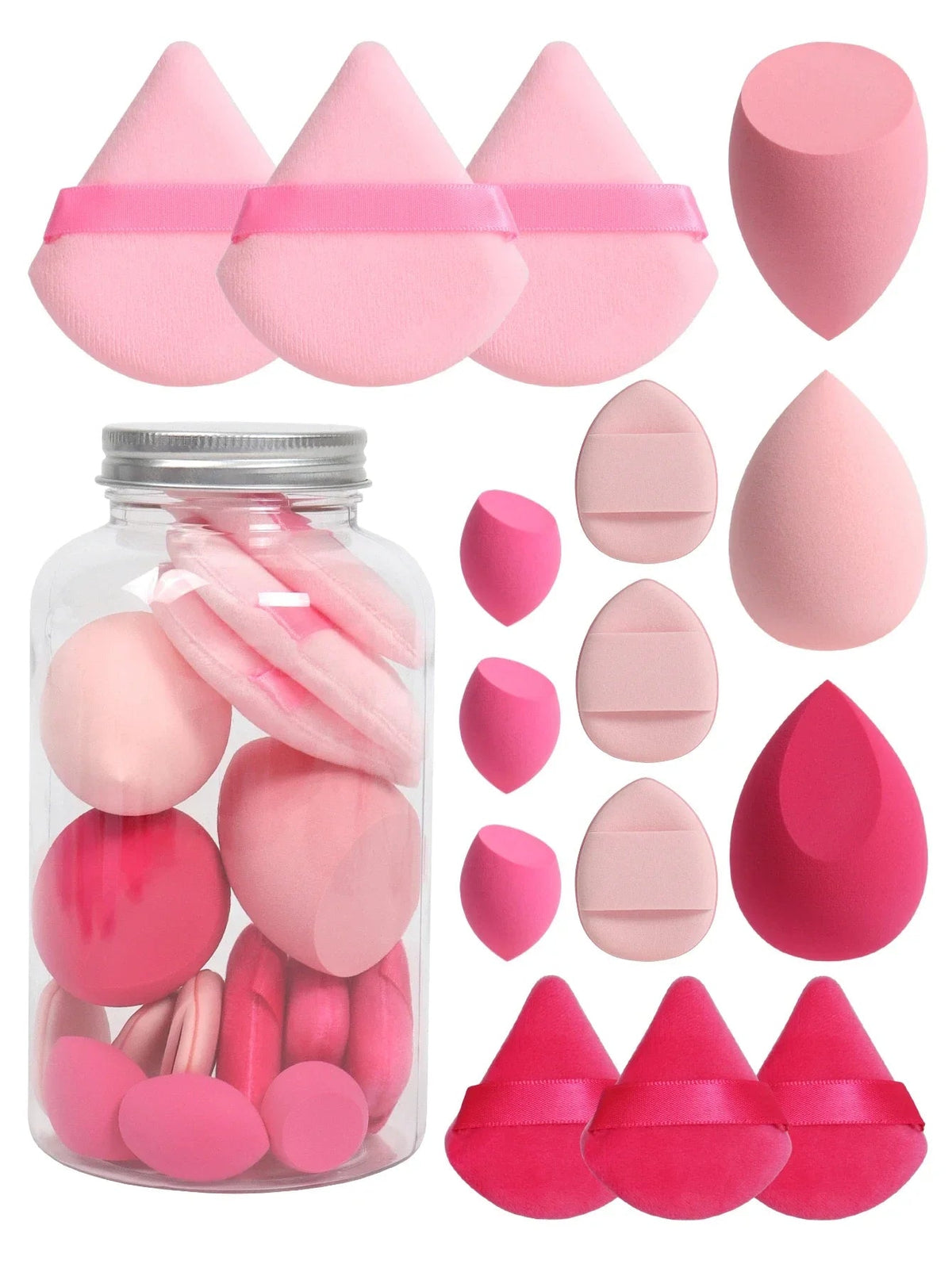 Makeup Sponge Set – Beauty Blending Puffs, 12 or 15 Pieces dylinoshop