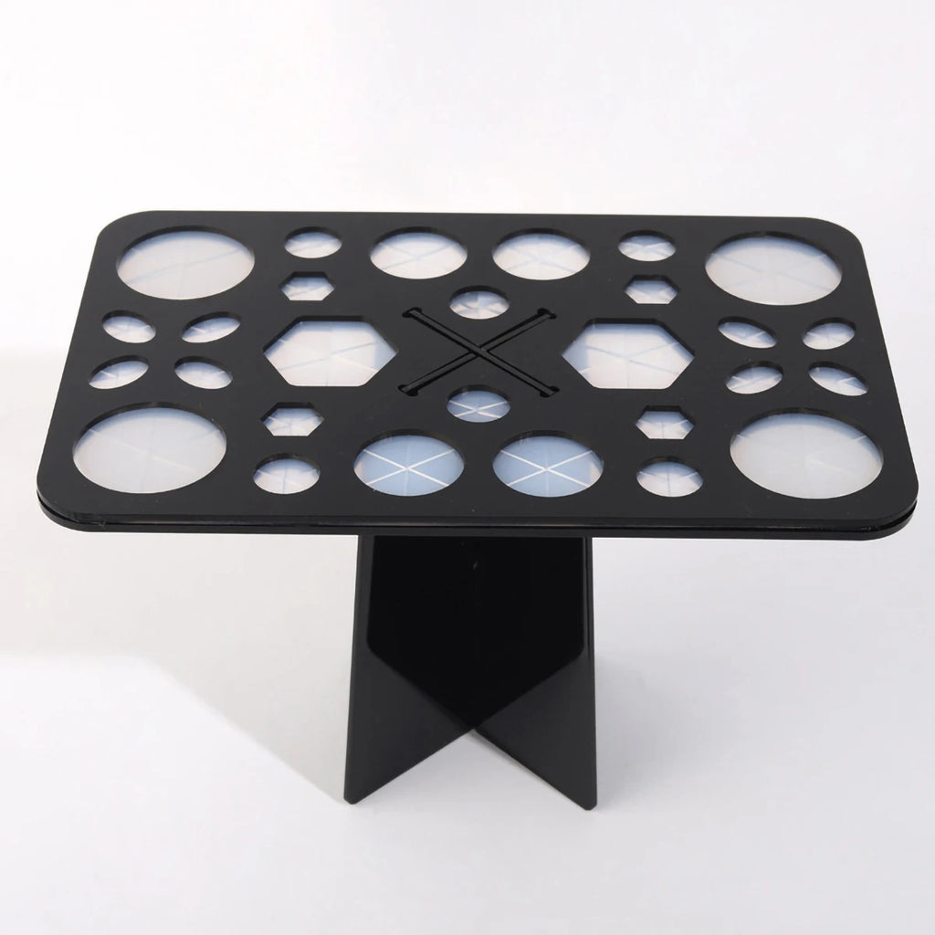 Makeup Brush Drying Rack, Acrylic Brush Drying Rack, Cleaning Storage Tool Display Rack, 14 Holes, 28 Holes, Drying Storage