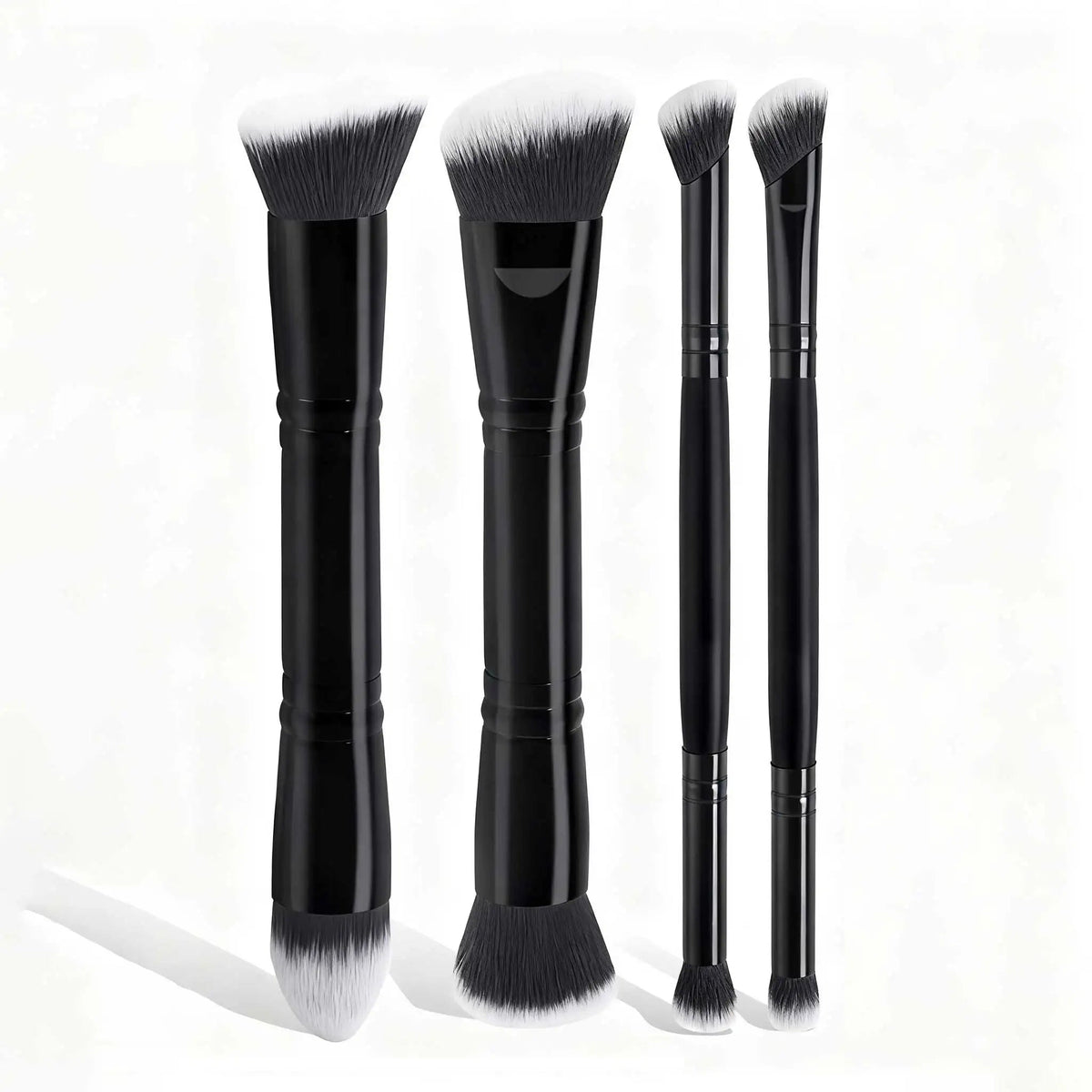 4-Piece Dual-Ended Makeup Brush Set with Case dylinoshop