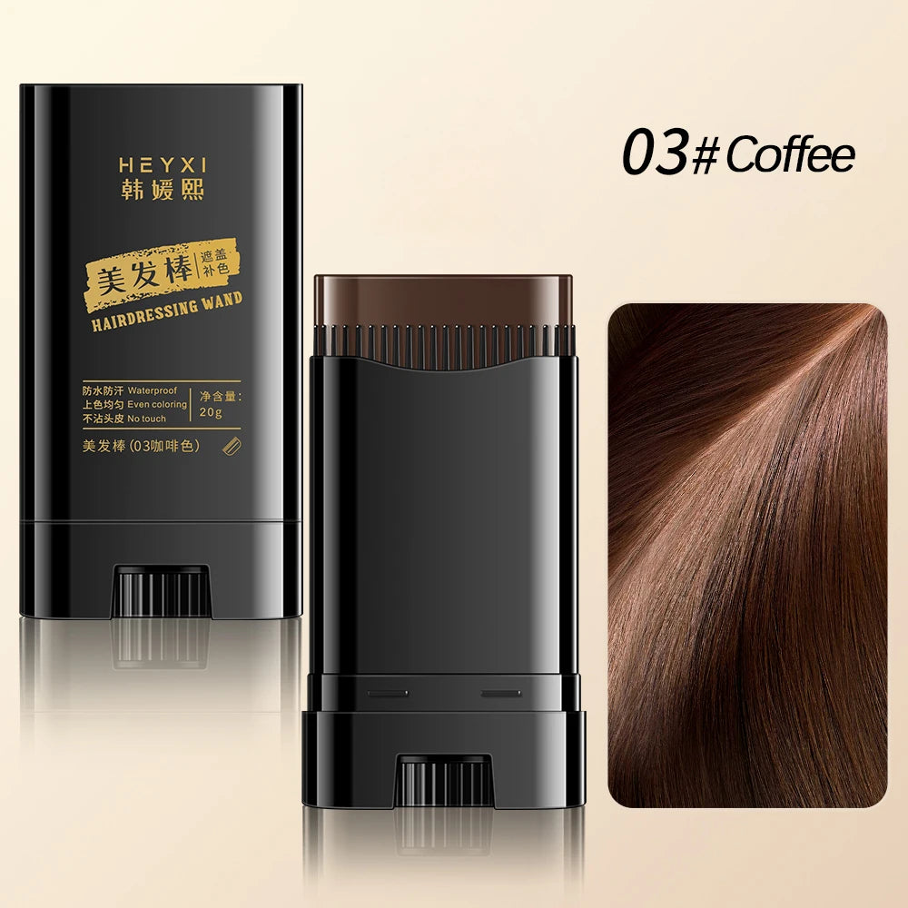 Waterproof Hair Dye Stick - Quickly Covers Gray, Natural Appearance, Long-Lasting Color Retention, Suitable for All Hair Types dylinoshop