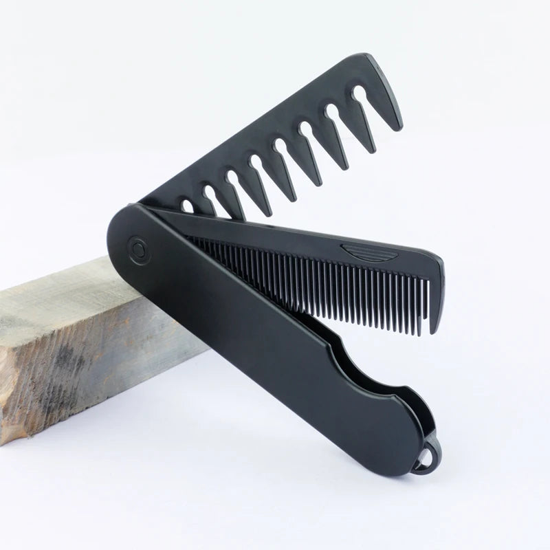 Mulitfunctional Folding Hair Comb Wide Tooth Oil Head Styling Beard Comb Hair Clipper Combs 1/2/3 In1 Portable Hairdressing Comb dylinoshop