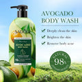 400ml SADOER Lemon Shower Gel Exfoliating Cleansing Fragrance Gentle Body Shower Gel