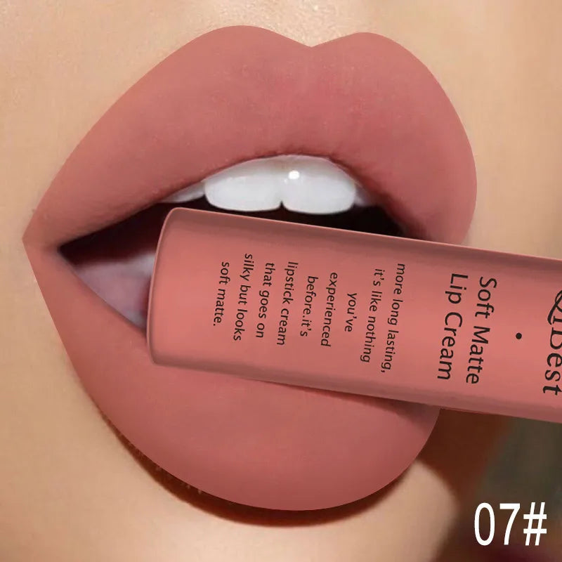 QiBest Matte Liquid Lipstick, Waterproof Long-Lasting Lip Color dylinoshop