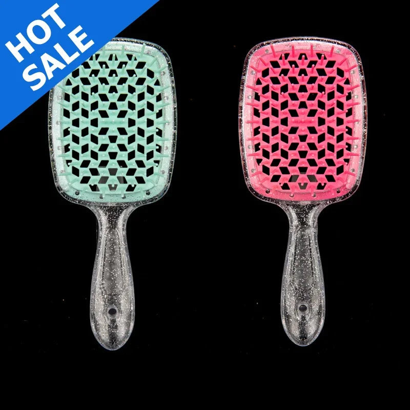 2pc Hair Comb Set Anti Static Scalp Massage Wet Dry Comb Demelante Brush Расчески Hair Styling Comb Salon Barber Brushes Kit dylinoshop