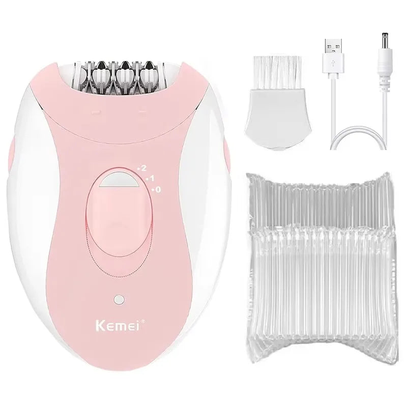 Kemei KM-189B Rechargeable Epilator for Face & Body
