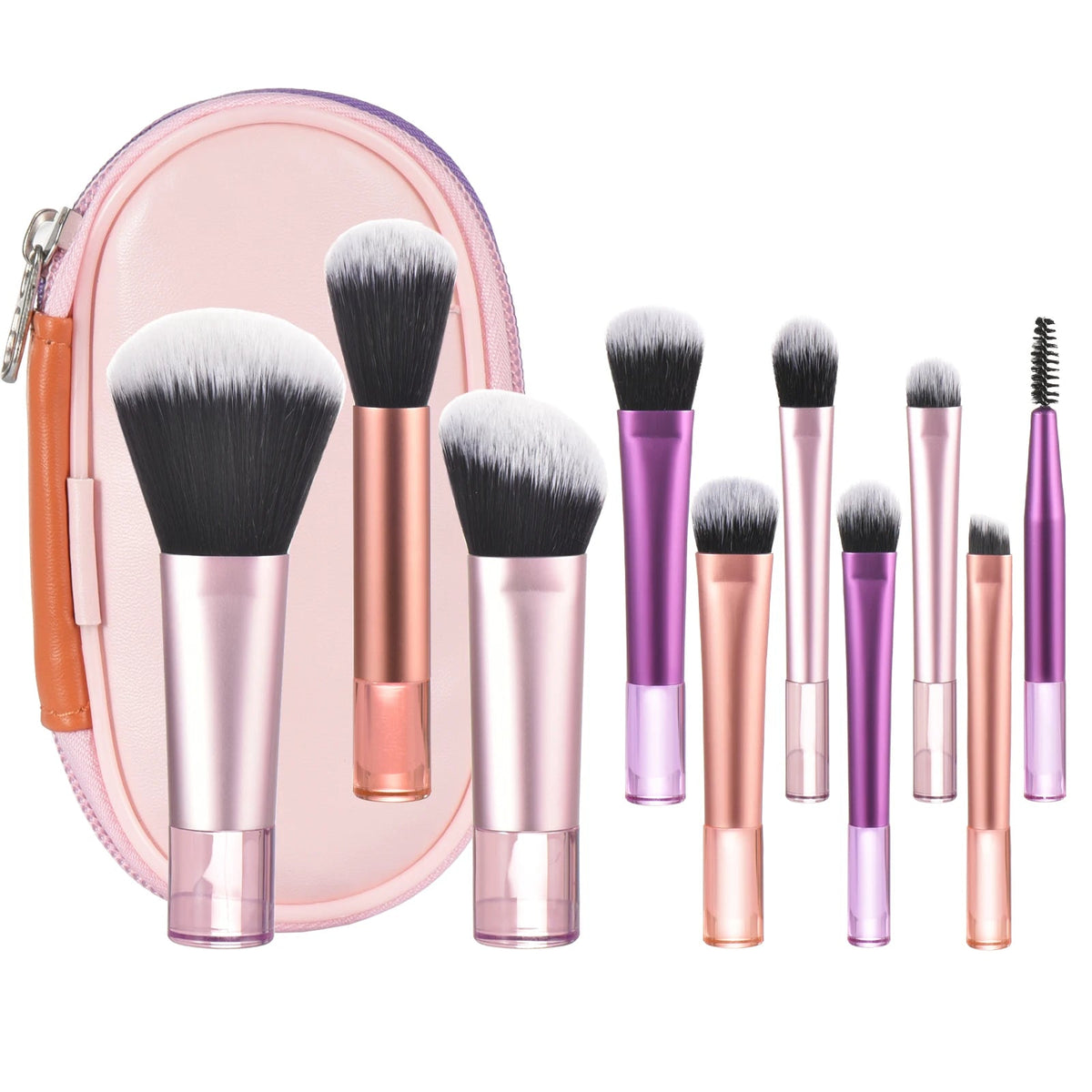 Mini Travel Makeup Brush Set – Portable Palm Brushes dylinoshop