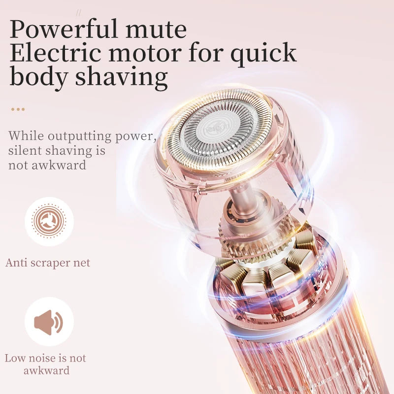 Women's 2-in-1 Cordless Bikini Trimmer & Shaver, Dual-Head