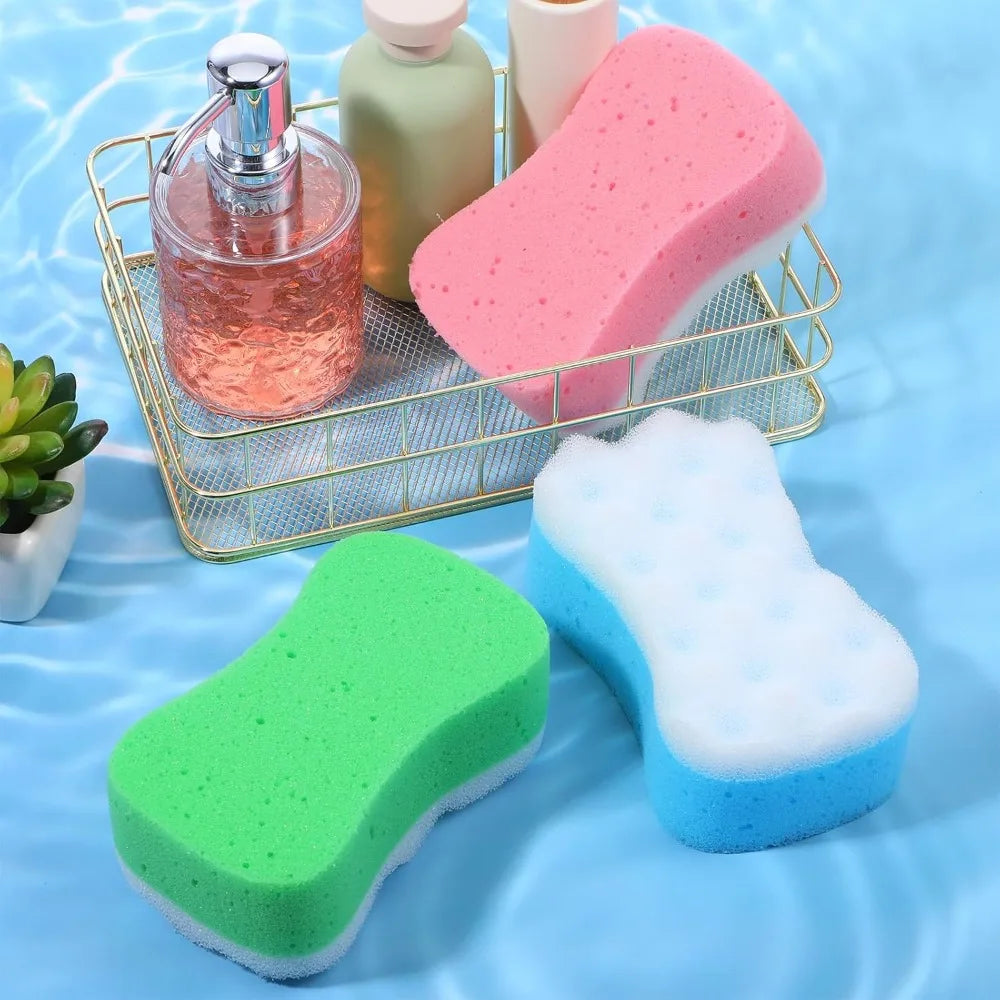 1/3Pcs Exfoliating Body Sponges Bath Sponge Foam Loofah Sponge Reusable Soft Shower Pouf Loofahs Sponge To Spa Shower