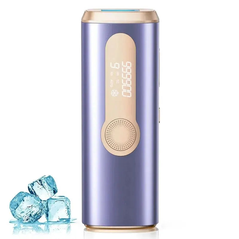 IPL Hair Removal Device with Ice Cooling – 3-in-1 Photoepilator for Face & Body