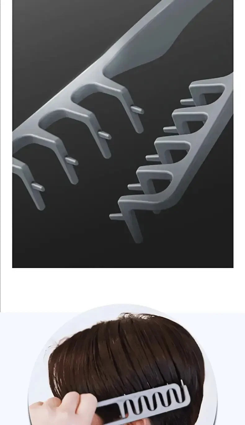 Volumizing Wide-Tooth Hair Styling Comb for Men, ABS Plastic with Textured Grip, Ideal for All Hair Types, Perfect for Home Use dylinoshop