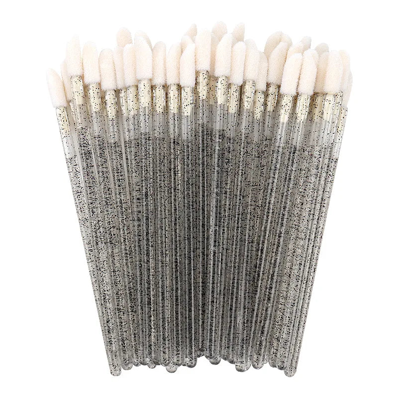 50 Pcs Disposable Lip Brush Individual Lash Removing Cleaning Mascara Applicator Makeup Brushes For Eyelash Extension Tools