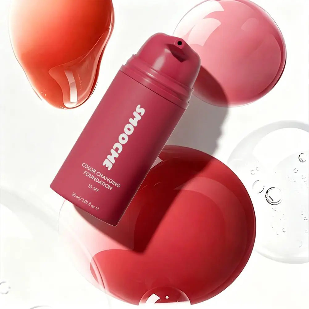 Long Lasting Color Changing Foundation Lightweight Liquid Texture Self Match Skin Tone Moisturizing Flawless Makeup Base