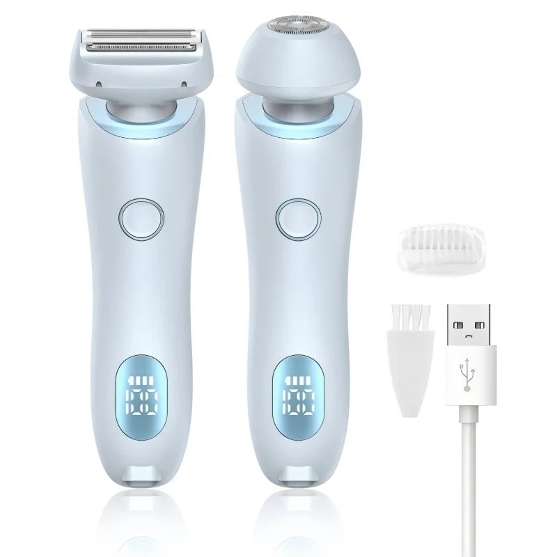 2-in-1 Rechargeable Epilator & Shaver for Women – Body Hair Removal