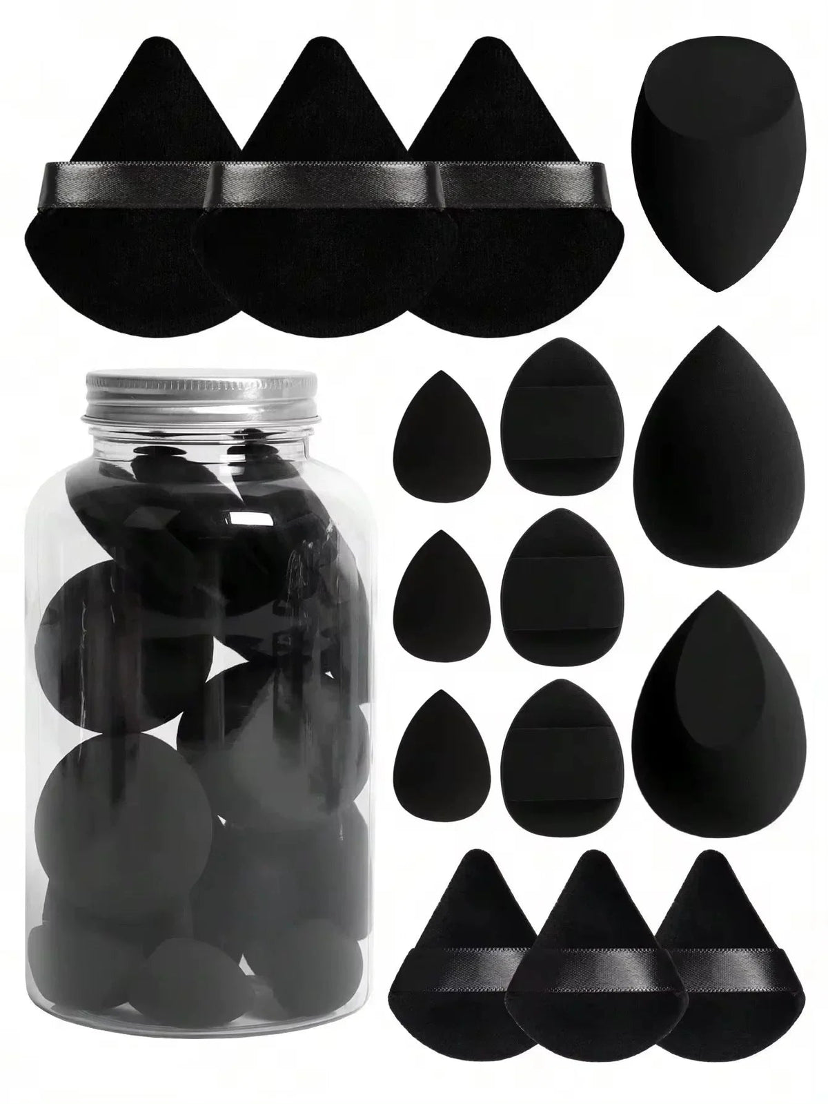 Makeup Sponge Set – Beauty Blending Puffs, 12 or 15 Pieces dylinoshop