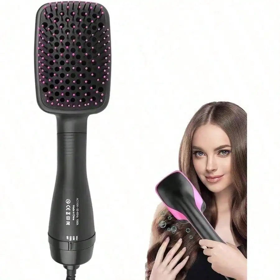 3-in-1 Negative Ion Hot Air Straightener - Straightens, Dries & Smooths Hair