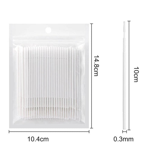 100-Piece Micro Brush Swabs – Eyelash Extension & Makeup Removal Tools dylinoshop