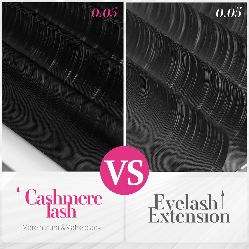 ABONNIE All Size M/L/LJ Cashmere Individual Eyelash Extension Silk Lashes Russian Volume Classic Eyelash Extensions for Makeup